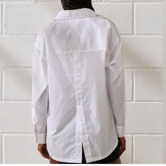 NWT YPB White Nylon Windbreaker Shirt Size L - Picture 2 of 11